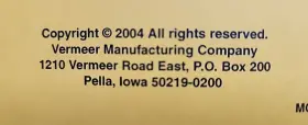 MC840 VERMEER Discpro Mower Conditioner Manual #3