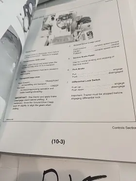 OMOC92-1 VERMEER Tractor Operators Manual #3