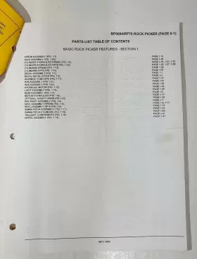 RP6084 VERMEER Picker Manual #3