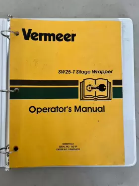 SW25-T VERMEER Silage Operators Manual