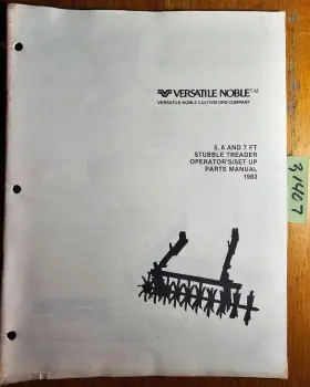 74702 VERSATILE Noble Stubble Treader Operator Set Up Manual