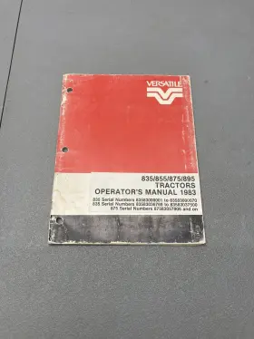 74720 VERSATILE Operators Manual