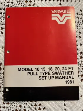 74814 VERSATILE Swathers Set Up Manual