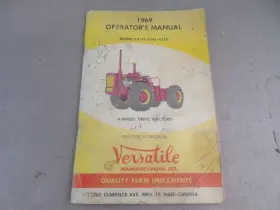 D118-G125 VERSATILE Wheel Drive Tractors Operators Manual