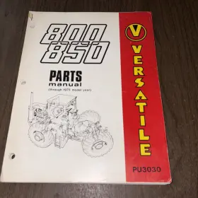 PU3030 VERSATILE Tractors Manual
