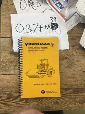 OM95005 VIBROMAX Single Drum Roller Operator Manual Nos