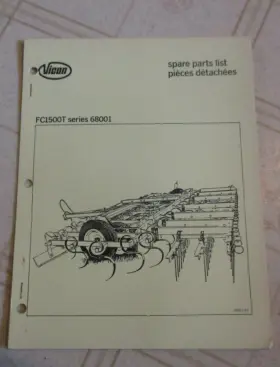 FC1500T VICON Cultivator Catalog Manual