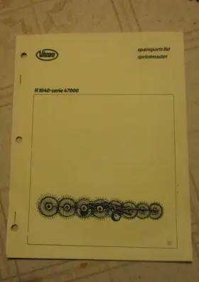 H1040 VICON Rake Catalog Manual