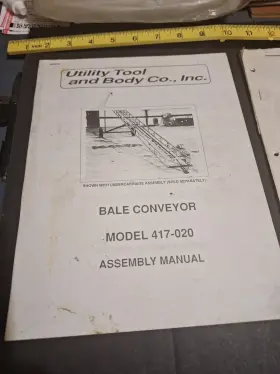 417-002 VICTOR Utility Tool Body Bale Conveyor Manual Dump
