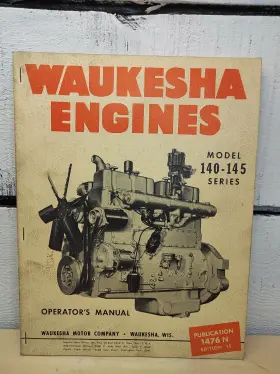 140-145 Waukesha Engines Operators Manual Publication