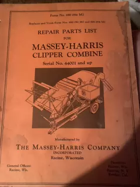 44001 Massey Harris Clipper Combine Up