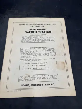 917.575102 David Bradley Sears Garden Manual Tractor Plow