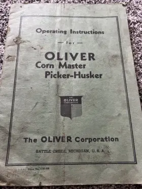 GM-196 Oliver Corn Master Picker Husker Owners Operating
