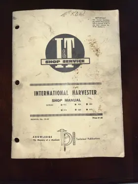 IH-40 Manual International Harvester Copyright