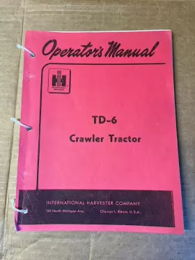 ISS-1003 International Harvester Crawler Tractor Operators