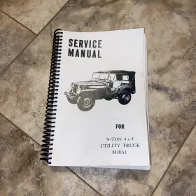 M38A1 Army Service Manual Jeep Utility Repair