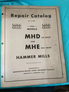 R-1065 Minneapolis Moline Mhd Mhe Hammer Mill Catalog