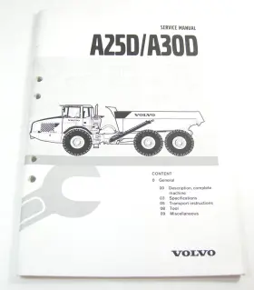 1000012 VOLVO Quarry Dump Specification Service Workshop