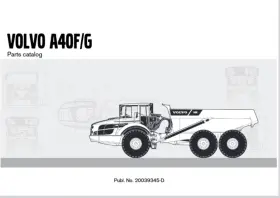 A40F VOLVO Articulated Dump Adt Catalog Manual Pdf Usb