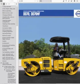 DD70HF VOLVO Drum Compactor Service Repair Manual Pdf Usb