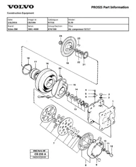 EL70 VOLVO Loader Backhoe Catalog Construction Manual Pdf Usb