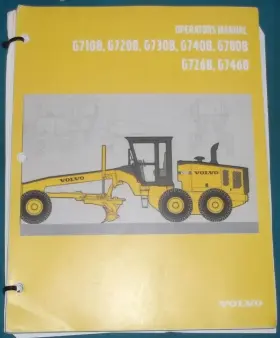 G746B VOLVO Operation Manual