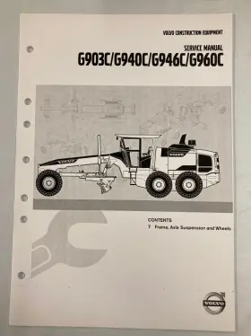 G960C VOLVO Service Manual Frame Axle