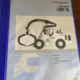 L180F VOLVO Wheel Hl Loader Logger Service Repair Manual Book