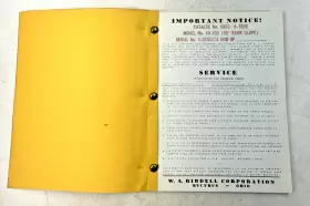 5003-A-1898 W.A. RIDDELL CORPORATION Catalog Instruction #2