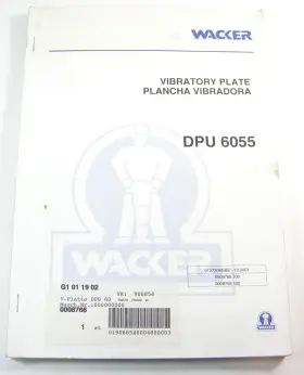 008766 WACKER CONSTRUCTION EQUIPMENT Dpu Vibratory Plate