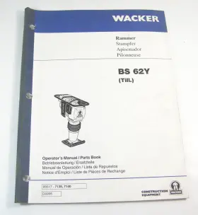D0995 WACKER CONSTRUCTION EQUIPMENT Rammer Jumping Jack Book