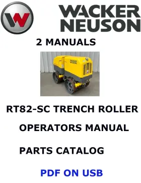 RT82-SC WACKER NEUSON Trench Roller Operators Service Manual