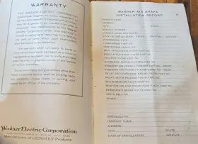 KU-75G WAGNER LOCKHEED Air Brake Owners Manual Care Operation #3