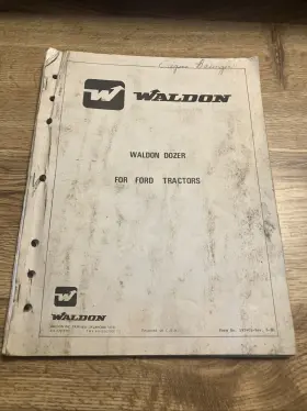 4853-1-69 WALDON Bulldozer Ford Tractors