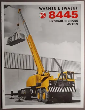 8445 WARNER SWASEY Hydraulic Crane Catalog Brochure