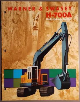 H-700A WARNER SWASEY Hydraulic Backhoe Catalog Brochure