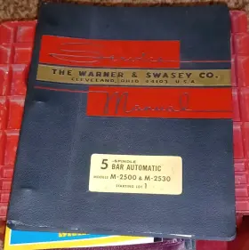 M-2530 WARNER SWASEY Spindle Bar Service Manual