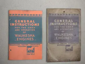 807-B WAUKESHA Engines General Instruction Manual