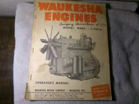 F-1197-G WAUKESHA ENGINES Operating Service Engine