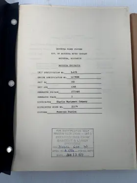 L-5790-D WAUKESHA ENGINES Manual Woodward Electric Machinery #2
