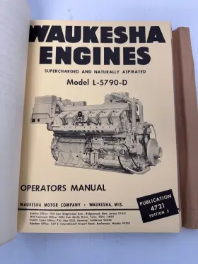 L-5790-D WAUKESHA ENGINES Manual Woodward Electric Machinery #3