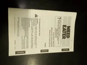 FX26S WEED EATER Operating Instruction Manual