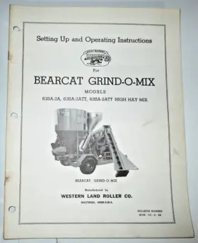 63SA-2ATT WESTERN LAND ROLLER CO Bear Cat Grind Mix Mixer Set