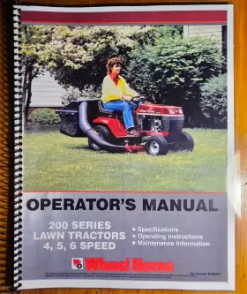 212-6 WHEEL HORSE Lawn Tractor Manual #3