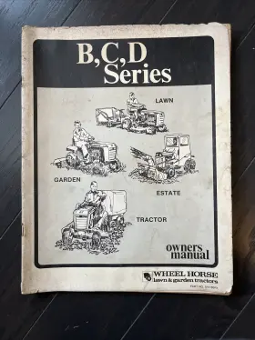 810146R1 WHEEL HORSE Tractor Owners Manual