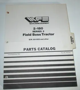2-180 Field Boss Tractor Catalog Manual Book