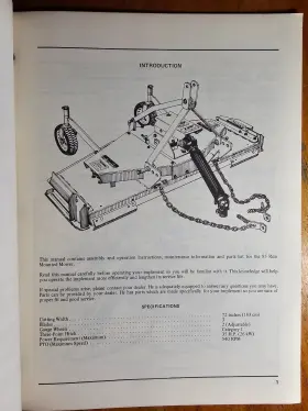432-762 Rear Mower Owners Operators Manual #3