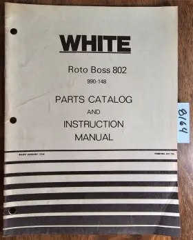 432736 Roto Boss Tiller Catalog Instruction Operator Manual