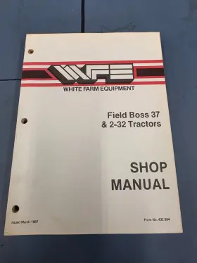432891 Wfe Field Boss Tractor Service Repair Manual Origional