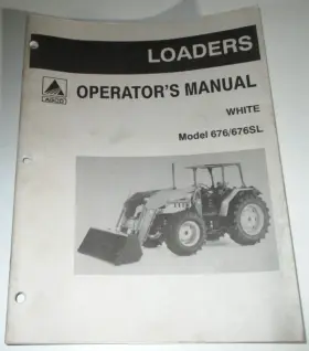 676SL WHITE / AGCO Loader Operators Manual Tractors